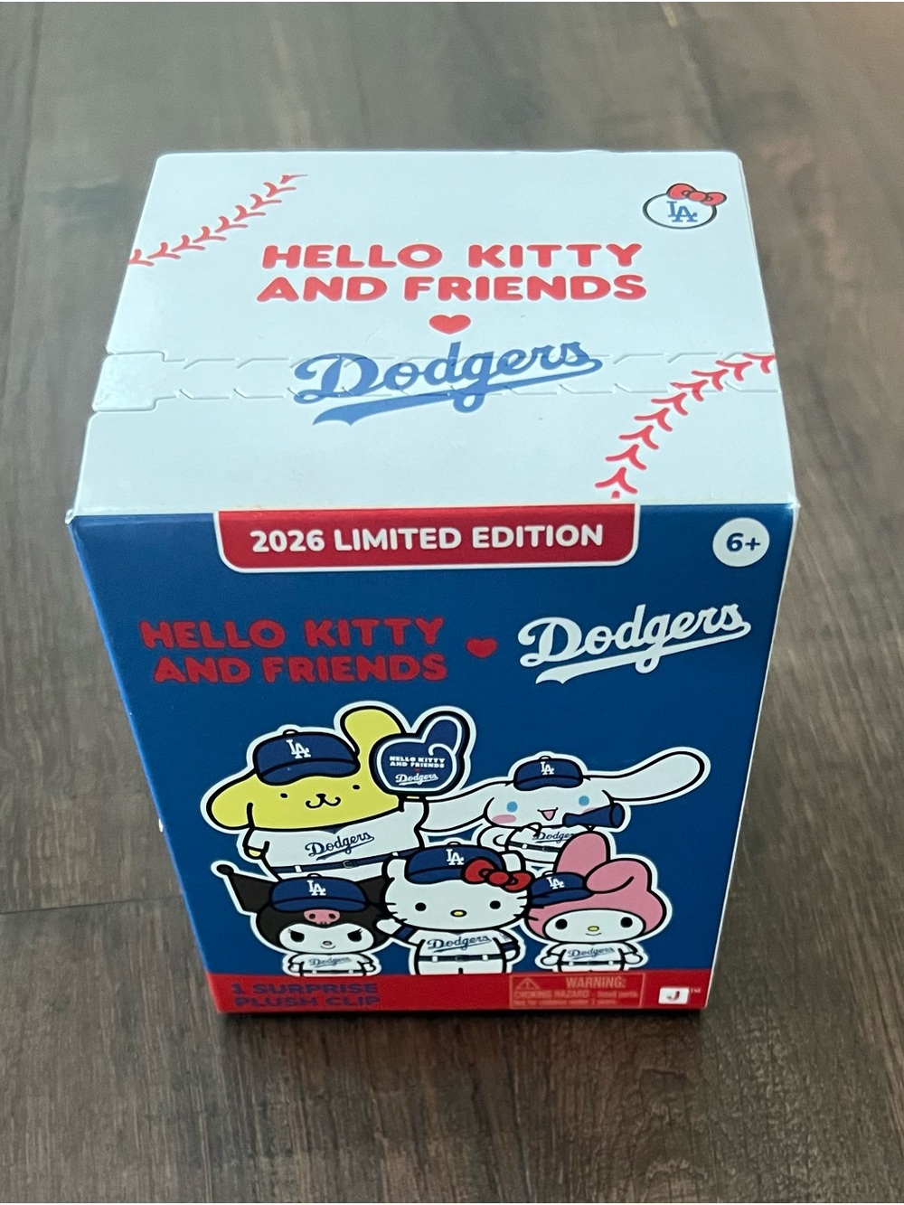 Hello Kitty Dodgers 2026 Limited Edition Surprise Plush Clip
